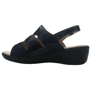 Sandalia Mujer Casual Azul Marino Chalada Lupe-85